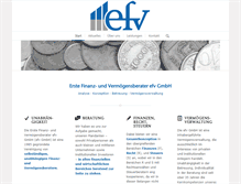 Tablet Screenshot of efv-ag.de